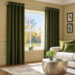 Cozy Green-Accented Living Room